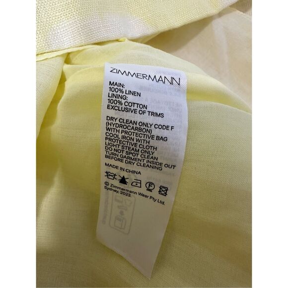 Zimmermann ruffled linen minidress Size AU0(US4) $650 - Picture 12 of 13